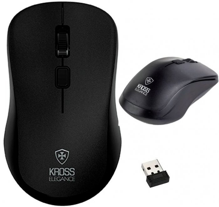 Mouse *Sem Fio* USB Kross Ke-M208 Preto 1600DPI