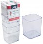 Porta Canetas Dello 6413.H Objetos Cristal Kit/3 Pcs
