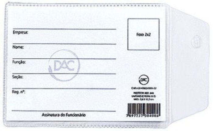 Carteira Documento 75X105  ACP  ***Unidade**
