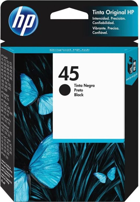 Cartucho Hp 45 Preto 51645Al Original 42Ml