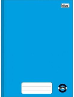 Caderno Cd 80 Fls Cost Peq 1/4 *azul Pepper  Tilibra
