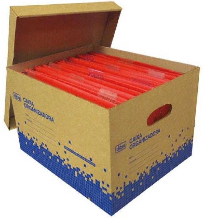 Caixa Organizadora Kraft Tilibra Multiuso CM3 41X33X27 36,5L
