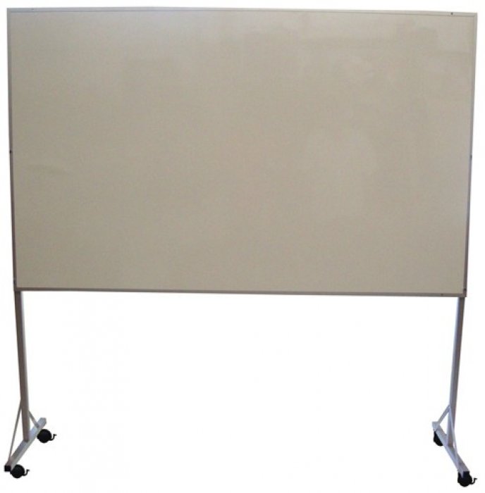Quadro Branco Formica 3MM C/Cavalete e Rodinhas 120X150