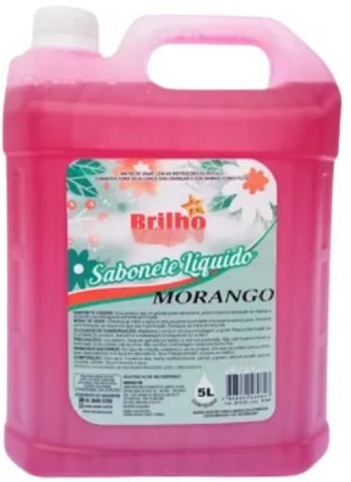 Sabonete Liquido 5L - Mais Brilho - Morango