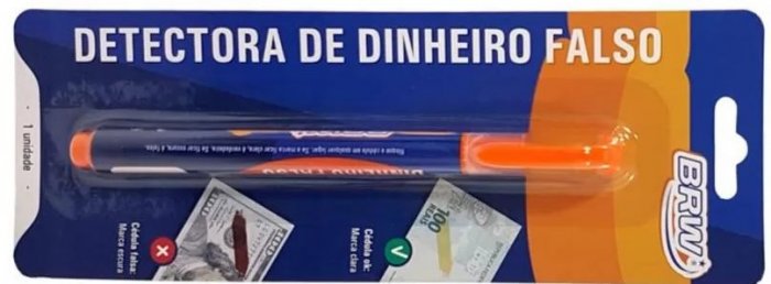 Caneta Identificadora BRW Nota Falsa CA1299