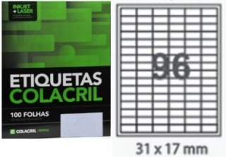 Etiqueta Ca4348/5188 C/96 31X17 Colacril 100Fls