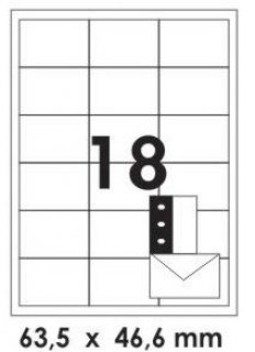 Etiqueta CA4361/4079 C/18 63,5X46,6 Colacril 100FLS