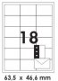 Etiqueta CA4361/4079 C/18 63,5X46,6 Colacril 100FLS