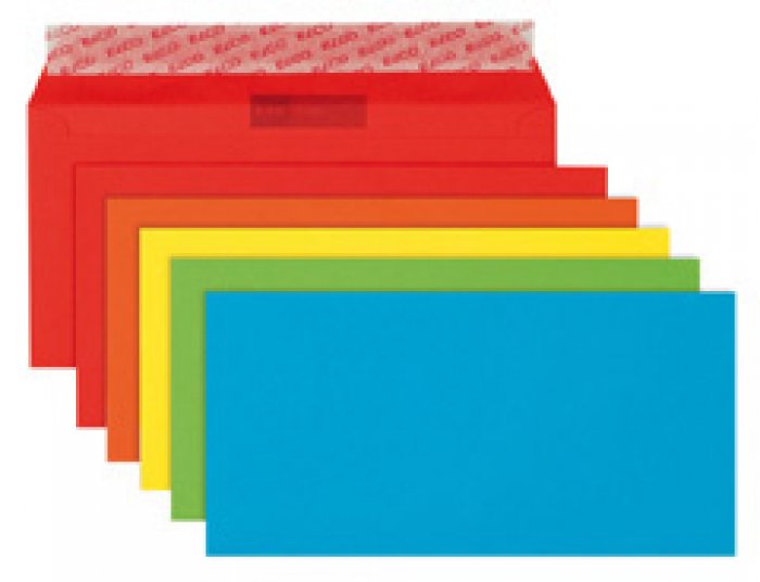 Envelope Colorido Preto/Salmao 114X229