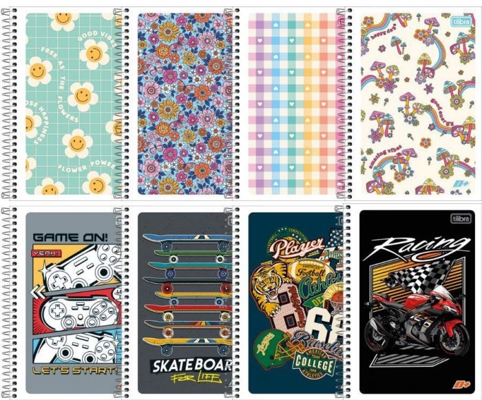 Caderno Flex 48 Fls Esp. Peq. 1/4 D+ Tilibra