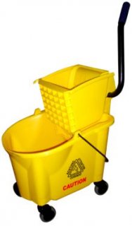 Carro Balde Espremedor 28L Cabo Inclinado Amarelo Nobre 028A-6