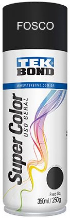 Tinta Spray Tek Bond Preto Fosco 350ML