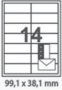 Etiqueta Ca4363/4073 C/14 99,1X38,1 Colacril 100Fls