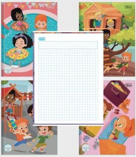 Caderno Cd Quadriculado 40Fls 190X248 Sapeca 7X7 Tilibra