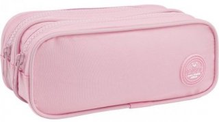 Penal Duplo Tilibra Happy Rosa  348656  Estojo