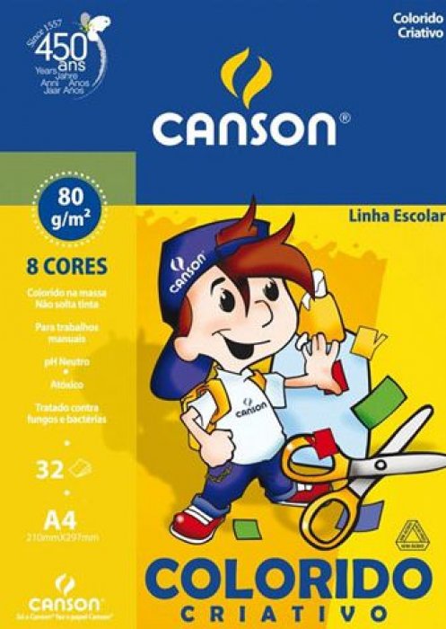 Creative Canson 7088 A4 80GR 32FLS Color 8 Cores