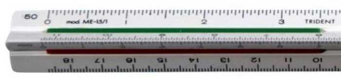 Escalimetro Triangular Mini Me-15 15CM Trident