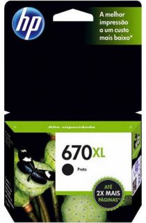 Cartucho HP 670 CZ113AB  Preto 7,5ML