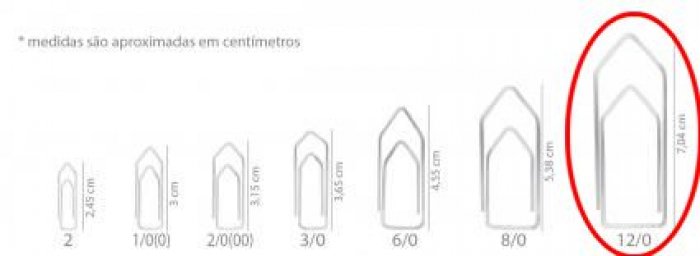 Clips Bacchi 12/0 500GR. C/105