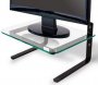 Suporte Monitor Preto Vidro Incolor Reliza 000016