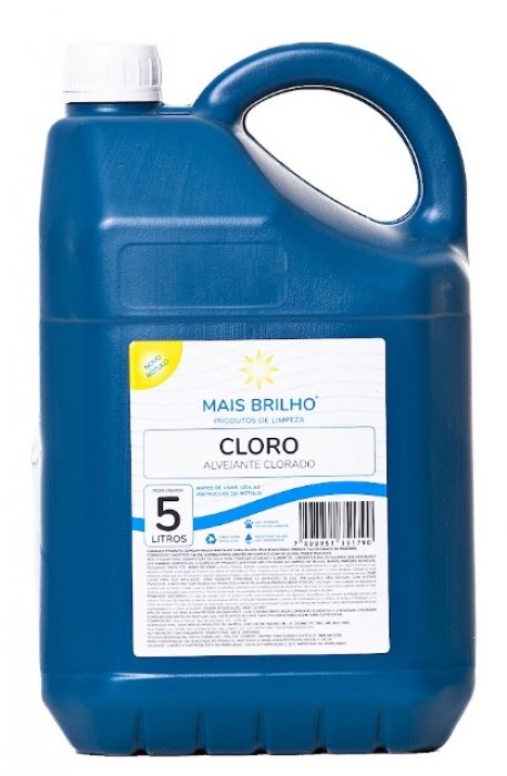 Cloro Hipoclorito 5% - 5 Litros - Mais Brilho