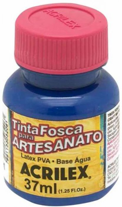 Tinta Fosca Artesanato Pva 37ML Azul Turq. Acrilex Ref.501