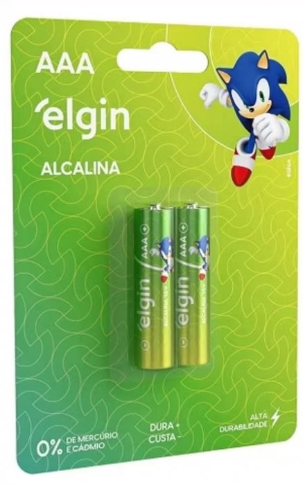 Pilha Elgin AAA/02 82154 Blister C/2 Alkalina