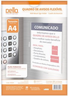 Display Multiuso Polip.** A4 ** Cristal - Dello  0534.H