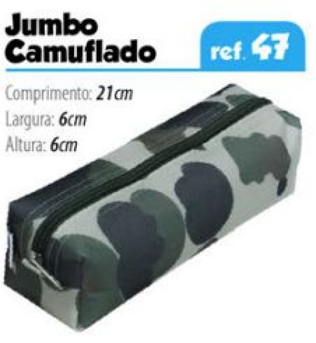 Penal Goodie Ref 47 Grande 1 Ziper Camuflado - Estojo