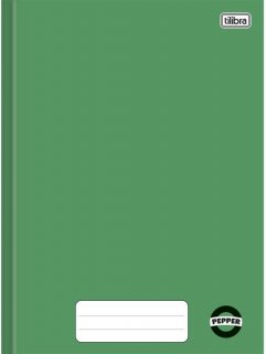 Caderno Cd 80 Fls Cost Peq 1/4 *verde Pepper Tilibra