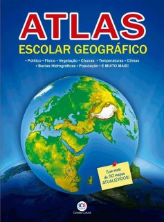 Atlas Escolar Geografico 32P 27X20Cm - Ciranda Cultural