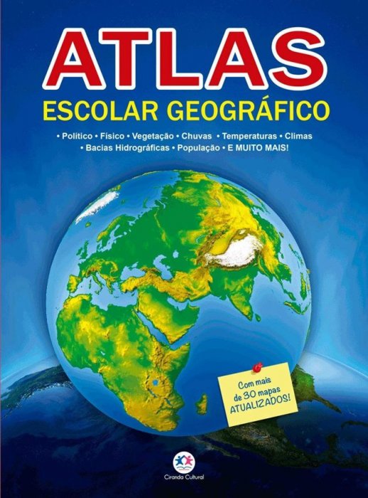 Atlas Escolar Geografico 32P 27X20CM - Ciranda Cultural