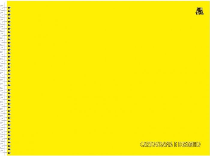 Caderno Desenho CD Univ 60F Amarelo Animativa 10366
