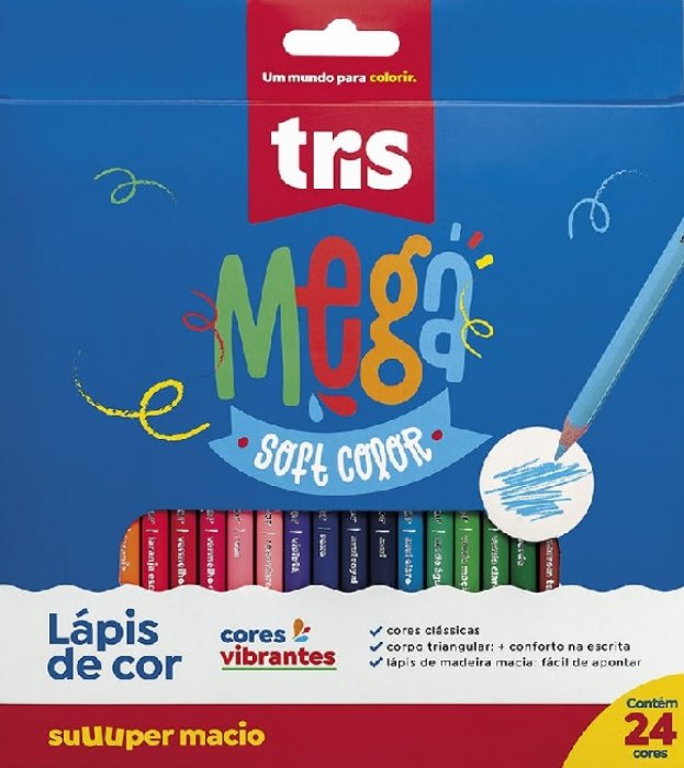Lapis Cor BRW Ebano 24 Cores LP1227