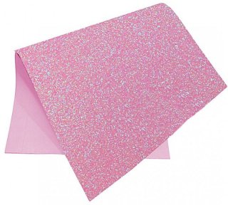 Eva  Folha  *estampa Gliter Rosa Neon 9611