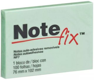 Bloco Adesivo **note Fix** 76X102  *verde 100Fls