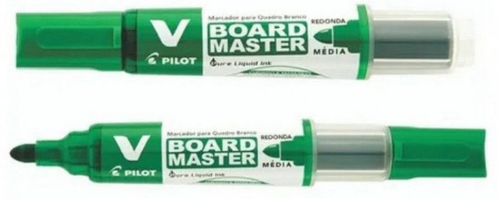 Pincel Quadro BR Vboard Verde Recarr Pilot Wbma