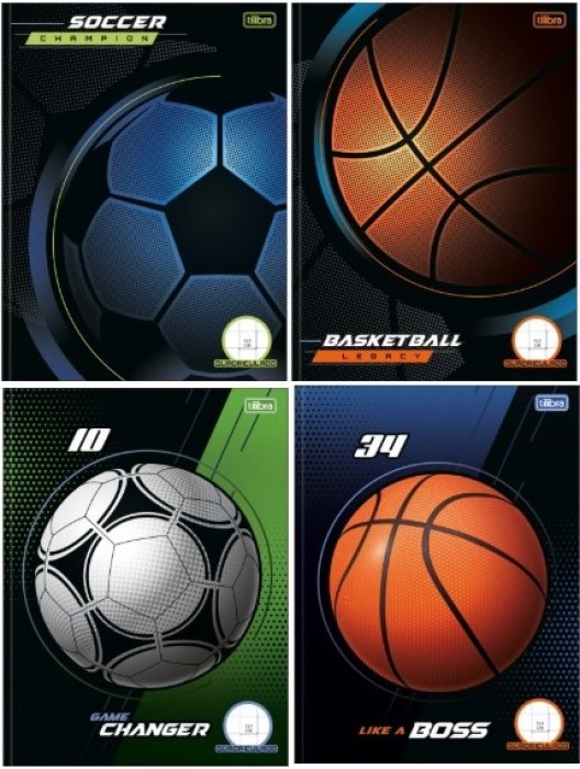 Caderno CD Quadriculado 40FLS Score 10X10  Tilibra