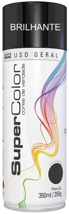 Tinta Spray Tek Bond Preto Brilhante 350ML