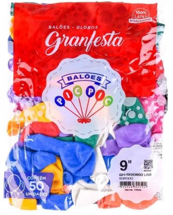 Balao Sao Roque 9 Sortido PCT/50