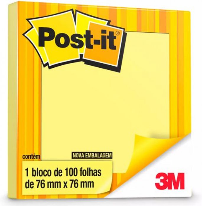 Post-It 3M 654 Amarelo 100FLS 76X76
