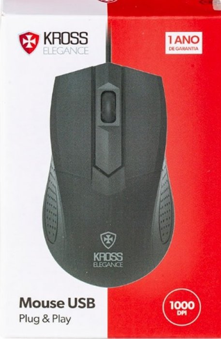 Mouse USB C/Cabo Kross Ke-M108  1000 Dpi