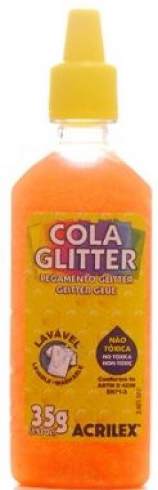 Cola Gliter Laranja 105  Acrilex 35GR