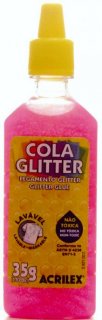 Cola Gliter Pink 527  Acrilex 35Gr