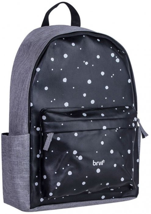Mochila BRW Preta Poa Cod.MC0662