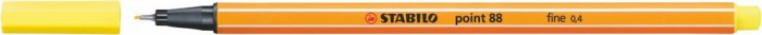 Caneta Stabilo Point 88/24 Amarelo Limao 0.4 Fina