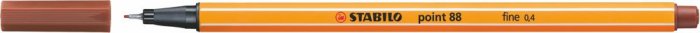 Caneta Stabilo Point 88/38 Marrom Castanho 0.4 Fina