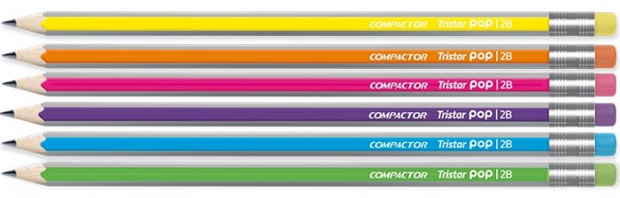 Lapis Preto Compactor Tristar Pop 2B - Triangular
