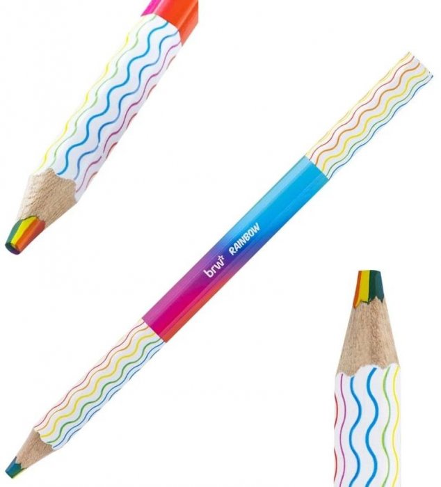 Lapis Cor BRW Rainbow Multicores Unidade LP0001