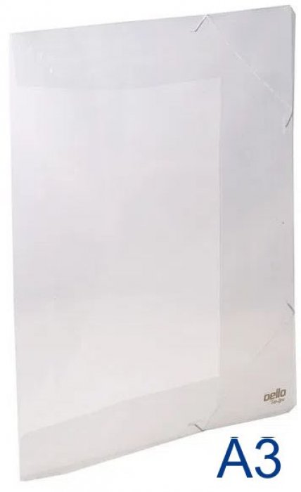 Pasta Aba Poliprop. A3 Cristal  Top Line  0266.h  Dello
